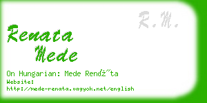 renata mede business card